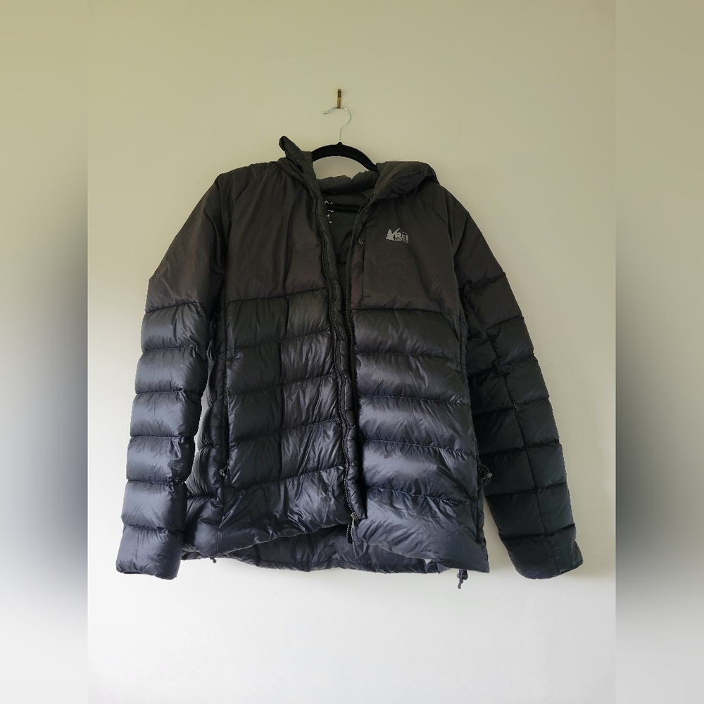 (L) Hooded down REI puffer jacket